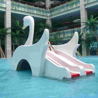 Trang thiết bị cho công viên nước Trang trí trượt nước nhỏ cho trẻ em Thiên nga, trang bị bể bơi thủy tinh cho trẻ em