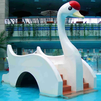 Trang thiết bị cho công viên nước Trang trí trượt nước nhỏ cho trẻ em Thiên nga, trang bị bể bơi thủy tinh cho trẻ em