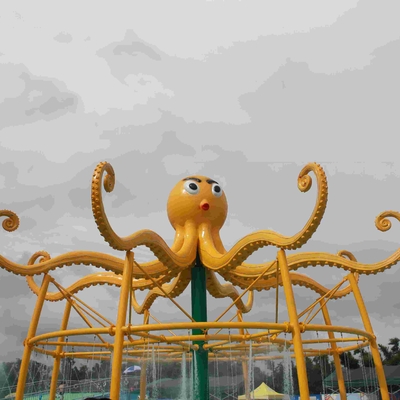 Customized Outdoor Octopus Spray For Aqua Play Water Park Items Fiberglass Equipment