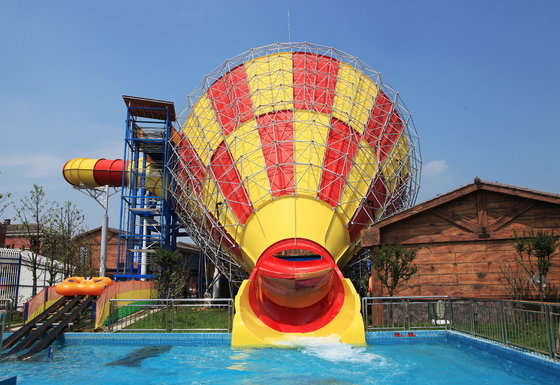 Super Tornado Water Slides Fiberglass cho hồ bơi Vison Waterparks Thiết kế thiết bị