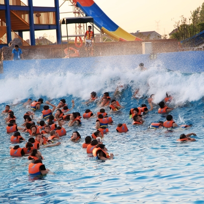 Waterfun Big Surfing Tsunami Biển Bể bơi sóng nước với sóng Công viên chân không cao 3 mét