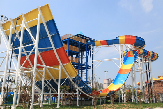 Nâng cấp Công viên Nước của Bạn với Cầu trượt Nước Bằng Sợi thủy tinh Bền Bỉ được Thiết kế cho Tốc độ Xuống dốc Cao và Những Khúc Xoắn và Lượn Đầy Hấp Dẫn