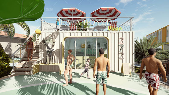 Safe Customized Hotel Resort Aqua Water Park Conceptual Design For Amusement Park