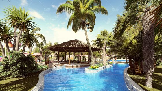 Khu nghỉ dưỡng giải trí lớn bằng sợi thủy tinh khu nghỉ dưỡng công viên nước trượt nước với