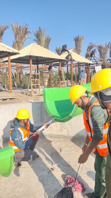 Five Star Hotel Resort Fiberglass công viên giải trí reosrt trượt nước với