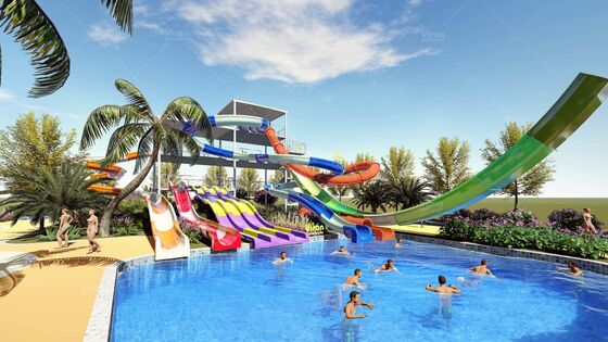 SpectraTower 6-in-1 Multi-Generation Slide Complex với công suất 720r / h và không gian sàn 42mx60m
