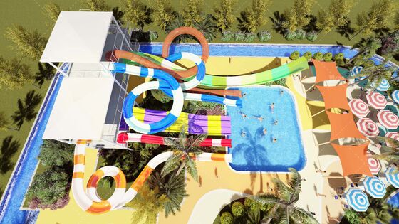SpectraTower 6-in-1 Multi-Generation Slide Complex với công suất 720r / h và không gian sàn 42mx60m