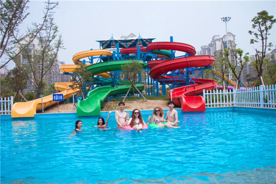 Multi Lane Customized Spiral Water Slide cho công viên nước - SGS kiểm toán nhà sản xuất
