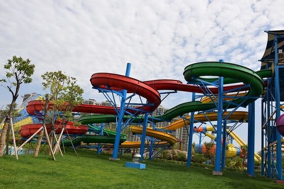 Multi Lane Customized Spiral Water Slide cho công viên nước - SGS kiểm toán nhà sản xuất