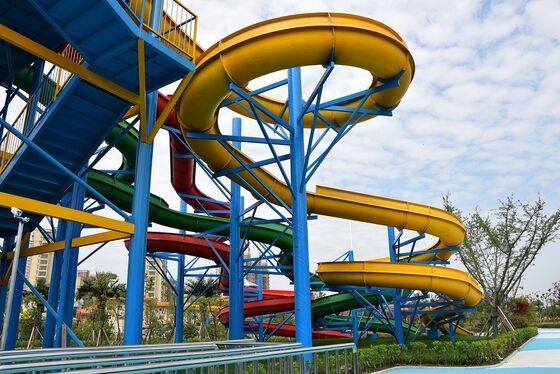 Multi Lane Customized Spiral Water Slide cho công viên nước - SGS kiểm toán nhà sản xuất