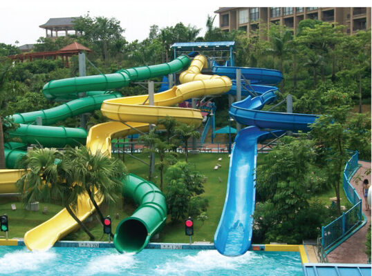 Multi Lane Customized Spiral Water Slide cho công viên nước - SGS kiểm toán nhà sản xuất