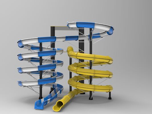 Multi Lane Customized Spiral Water Slide cho công viên nước - SGS kiểm toán nhà sản xuất