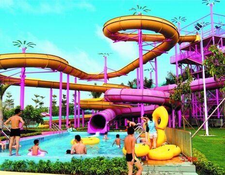 Multi Lane Customized Spiral Water Slide cho công viên nước - SGS kiểm toán nhà sản xuất