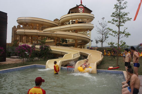 Multi Lane Customized Spiral Water Slide cho công viên nước - SGS kiểm toán nhà sản xuất