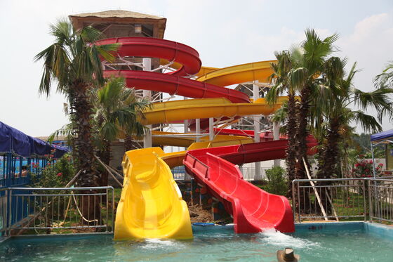 Multi Lane Customized Spiral Water Slide cho công viên nước - SGS kiểm toán nhà sản xuất