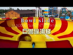 Thiết bị sân chơi nước Máy trượt nước sợi thủy tinh, Super Bowl Water Slide