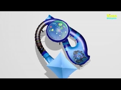 Người lớn thủy trượt sợi thủy tinh xăng khung thép cacbon King Cobra slide cho công viên nước