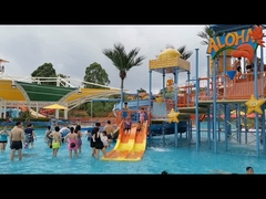 Thiết bị công viên nước bằng sợi thủy tinh tùy chỉnh, Gaint Aqua Pool Playground cho công viên nước